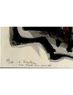 Lithographie en couleur sur papier de Edouard Pignon