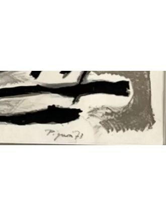 Lithographie en couleur sur papier de Edouard Pignon