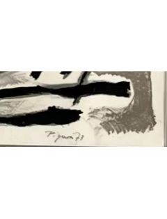 Lithographie en couleur sur papier de Edouard Pignon