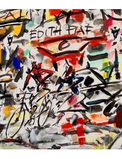 Les Cyclistes, gouache de Gen Paul