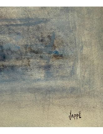 Aquarelle en bleu de Jean-Paul Jappe