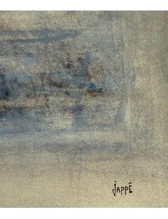 Aquarelle en bleu de Jean-Paul Jappe