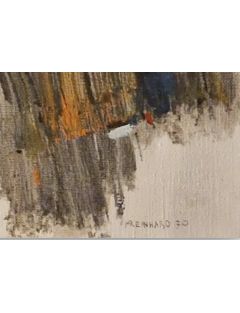 Something for blue, Huile sur toile de Michel Reinhard