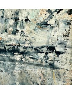 Huile sur papier de Ecole Abstraite des annees 50