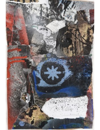 Composition abstraite Collage sur carton Technique mixte de Antoni Clavé