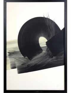 Composition en jaune et noir de Monique Orsini