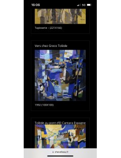 Tolede, huile sur toile de Jean Chevolleau