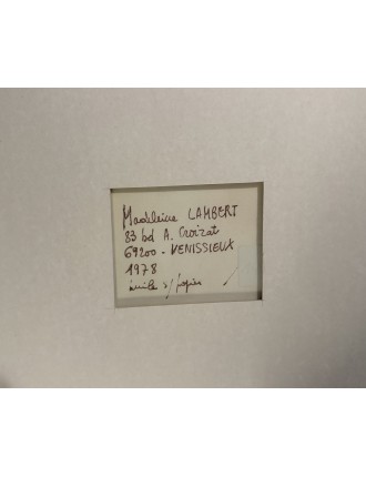 Huile sur papier de Madeleine Lambert 2