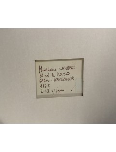 Huile sur papier de Madeleine Lambert 2