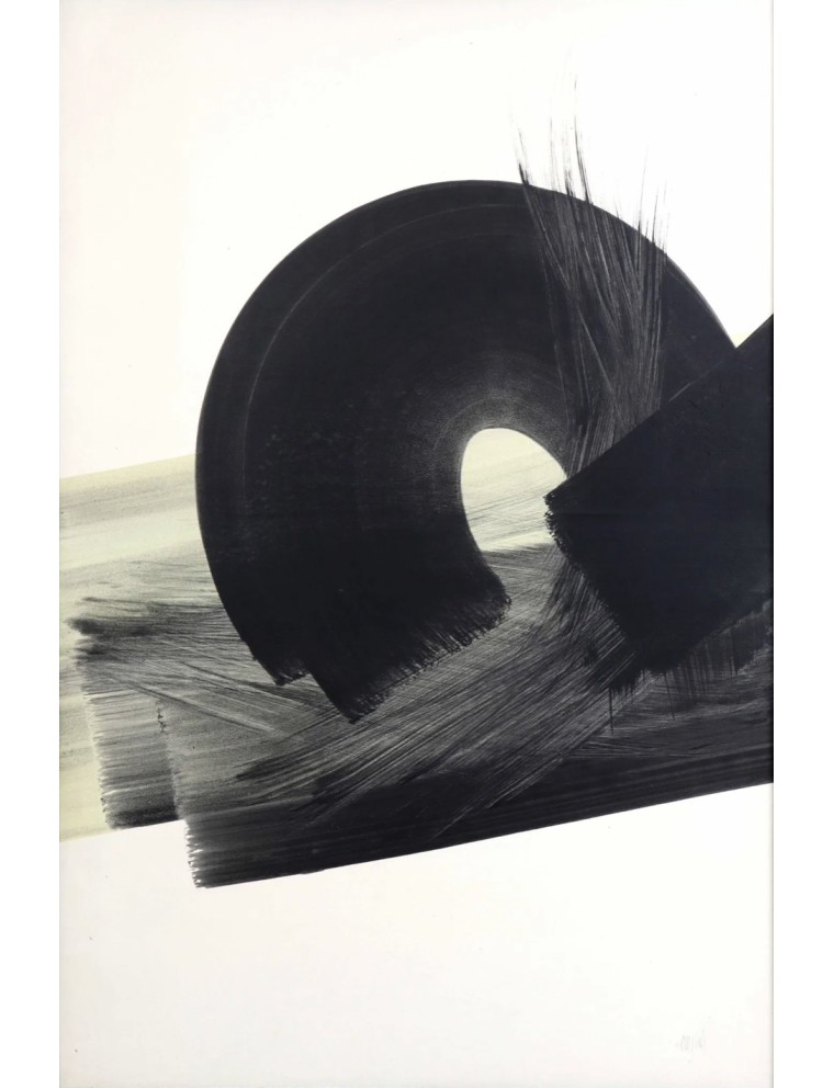 Composition en jaune et noir de Monique Orsini