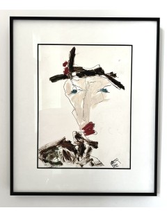 Technique mixte sur papier de Philippe Pastor