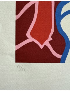 Serigraphie en couleur de Guy de Rougemont