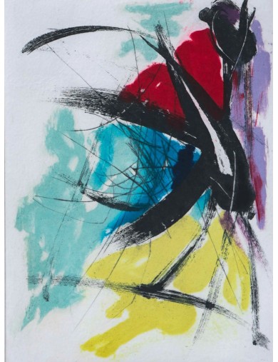 Gravure en couleur de Jean Miotte