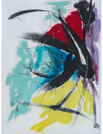 Gravure en couleur de Jean Miotte
