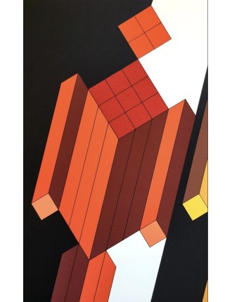 Victor Vasarely - Lithographie Unique 'Personnages' | Art Contemporain à Vendre