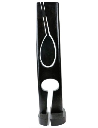 Sculpture en bronze a patine noire de Carmelo Arden Quin