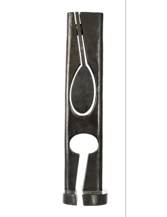 Sculpture en bronze a patine noire de Carmelo Arden Quin