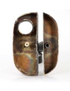 Sculpture en bronze a patine noire de Carmelo Arden Quin