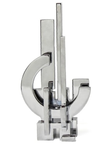 Sculpture, épreuve en metal chrome de Francesco Marino Di Teana