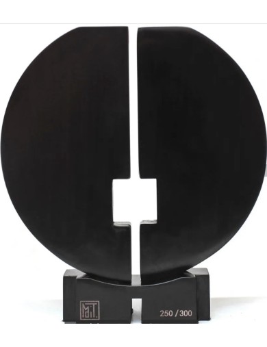 Sculpture, épreuve en fonte de metal patine noir de Francesco Marino Di Teana