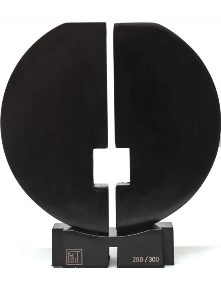 Sculpture, épreuve en fonte de metal patine noir de Francesco Marino Di Teana