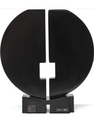 Sculpture, épreuve en fonte de metal patine noir de Francesco Marino Di Teana