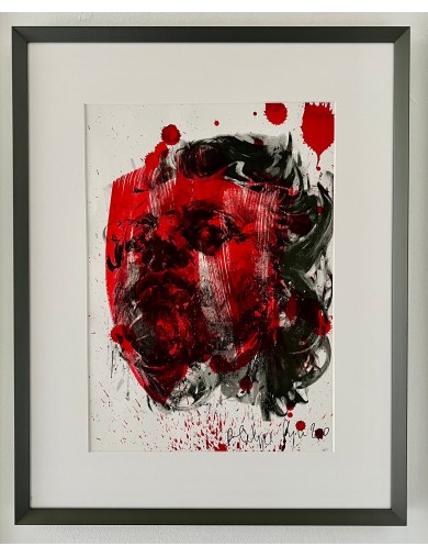 Technique mixte acrylique sur papier de Philippe Pasqua