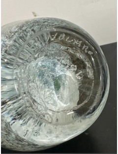Vase - Jean-Claude Novaro - Vase en verre soufflé à décor d'inclusions dorées et polychromes