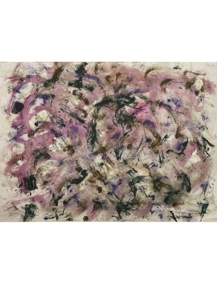 Composition abstraite. Technique mixte