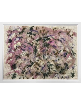 Composition abstraite. Technique mixte. Vers 1975 de Jeanne Modigliani