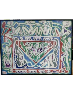 Dessin aux feutres de couleurs et a la mine de plomb de Yvon Taillandier