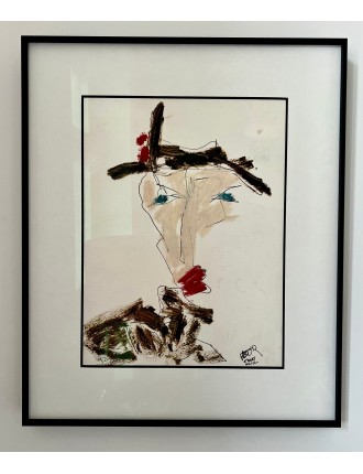 Technique mixte sur papier de Philippe Pastor
