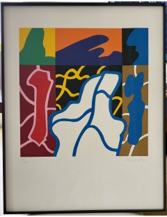 Sérigraphie en couleur de Guy de Rougemont