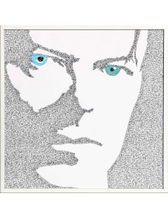 David Bowie, calligraphie a l'encre sur papier de Athena Menekratis