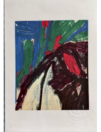 Alain Jacquet – Composition abstraite – Huile sur toile 1960