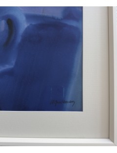 Arthur Grosemans – Technique mixte – 1969 – Poème en bleu