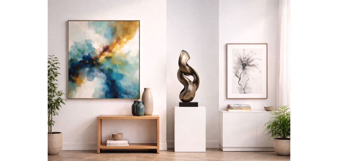 Peinture, sculpture ou œuvre sur papier : comment choisir ?